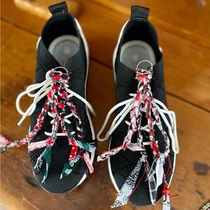 Colorful Fabric Tassel Keychain or Sneaker Charm (set of 2)